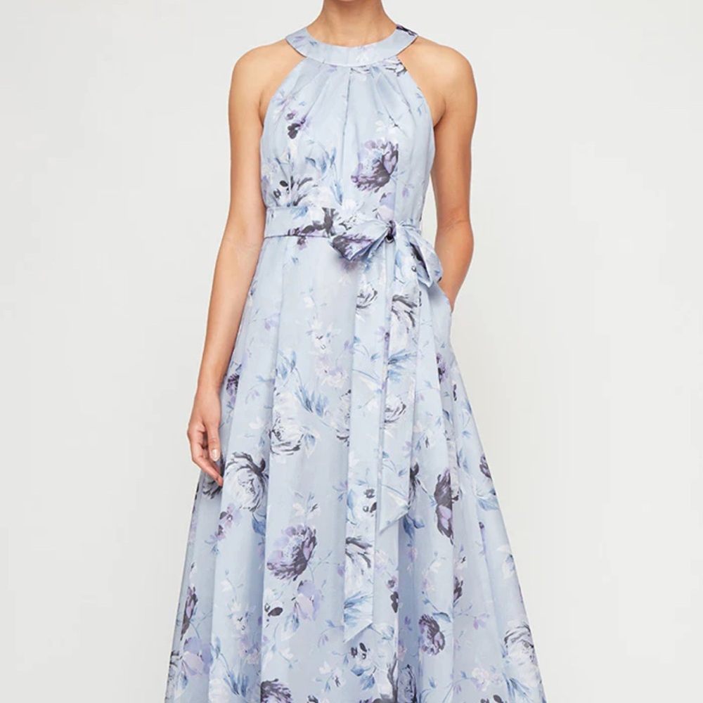 Alex Evenings Lavender Floral Maxi Dress